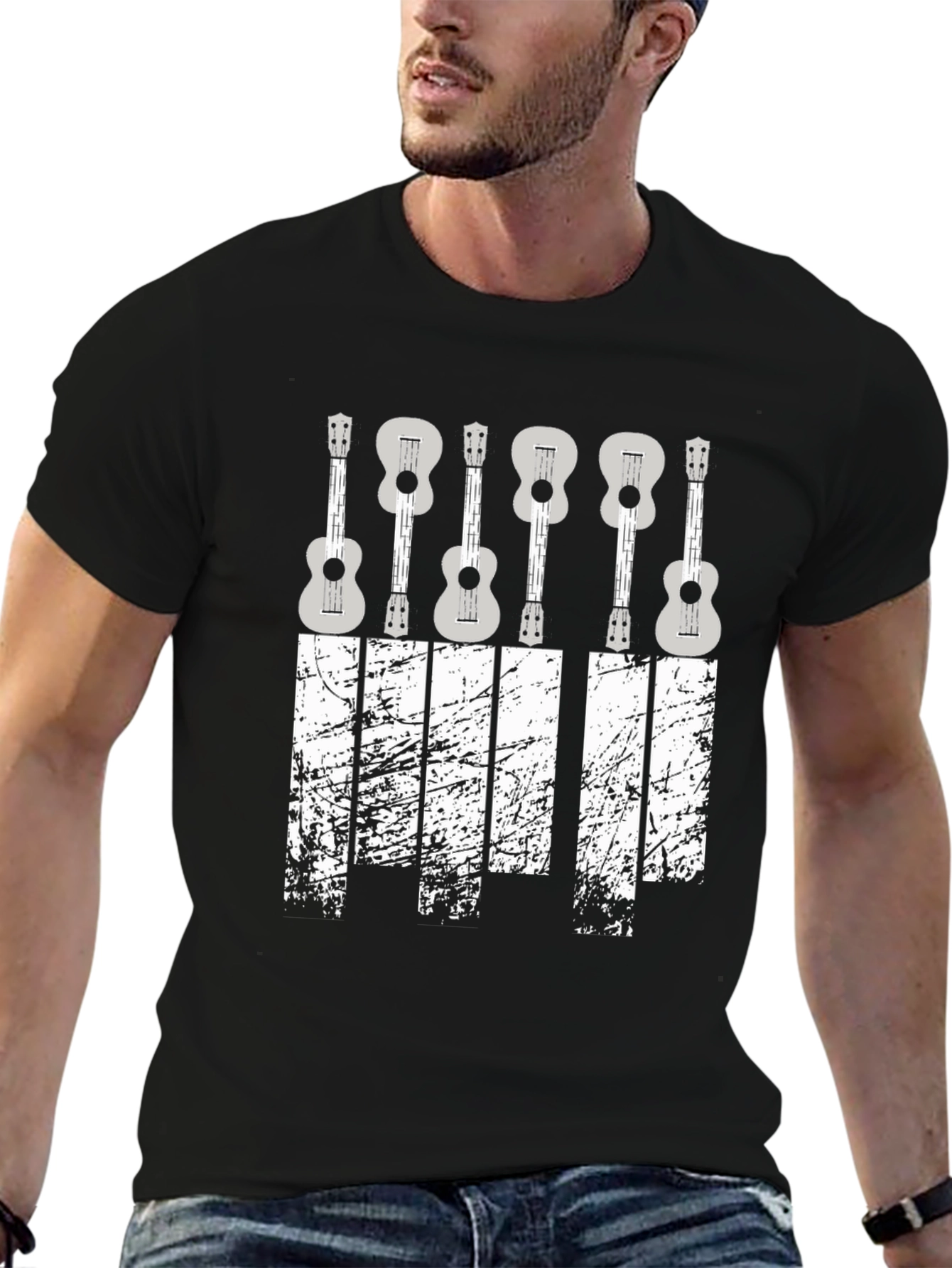 Ukulele Graphic Tee - Stylish Music Lover Shirt