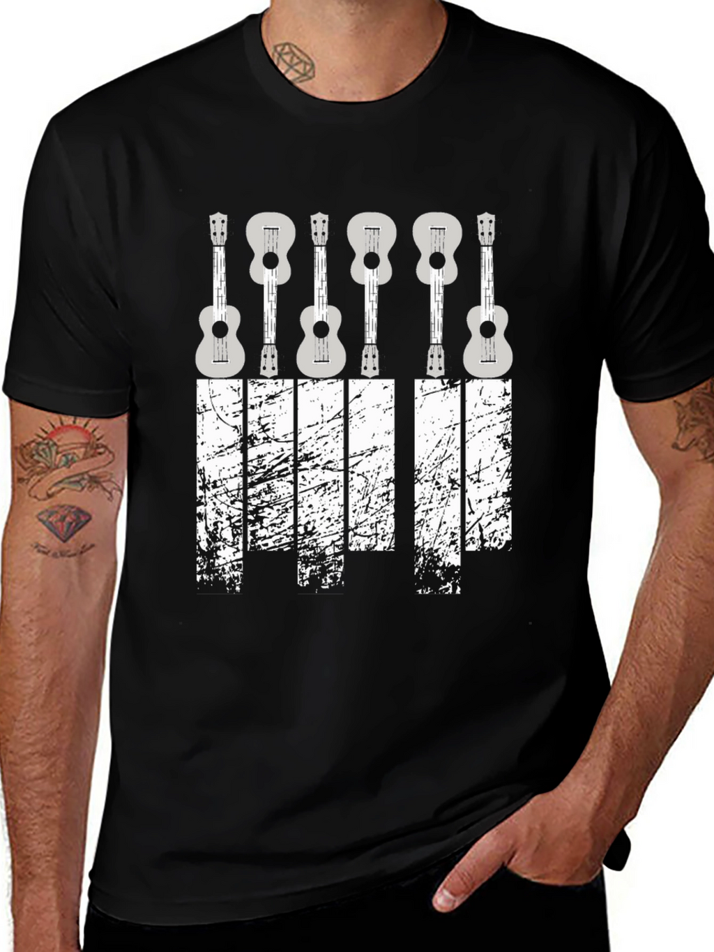 Ukulele Graphic Tee - Stylish Music Lover Shirt