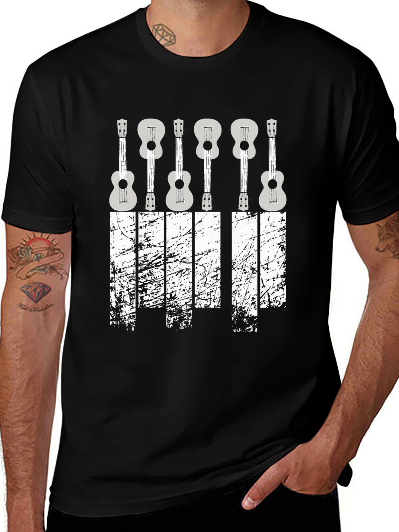 Ukulele Graphic Tee - Stylish Music Lover Shirt