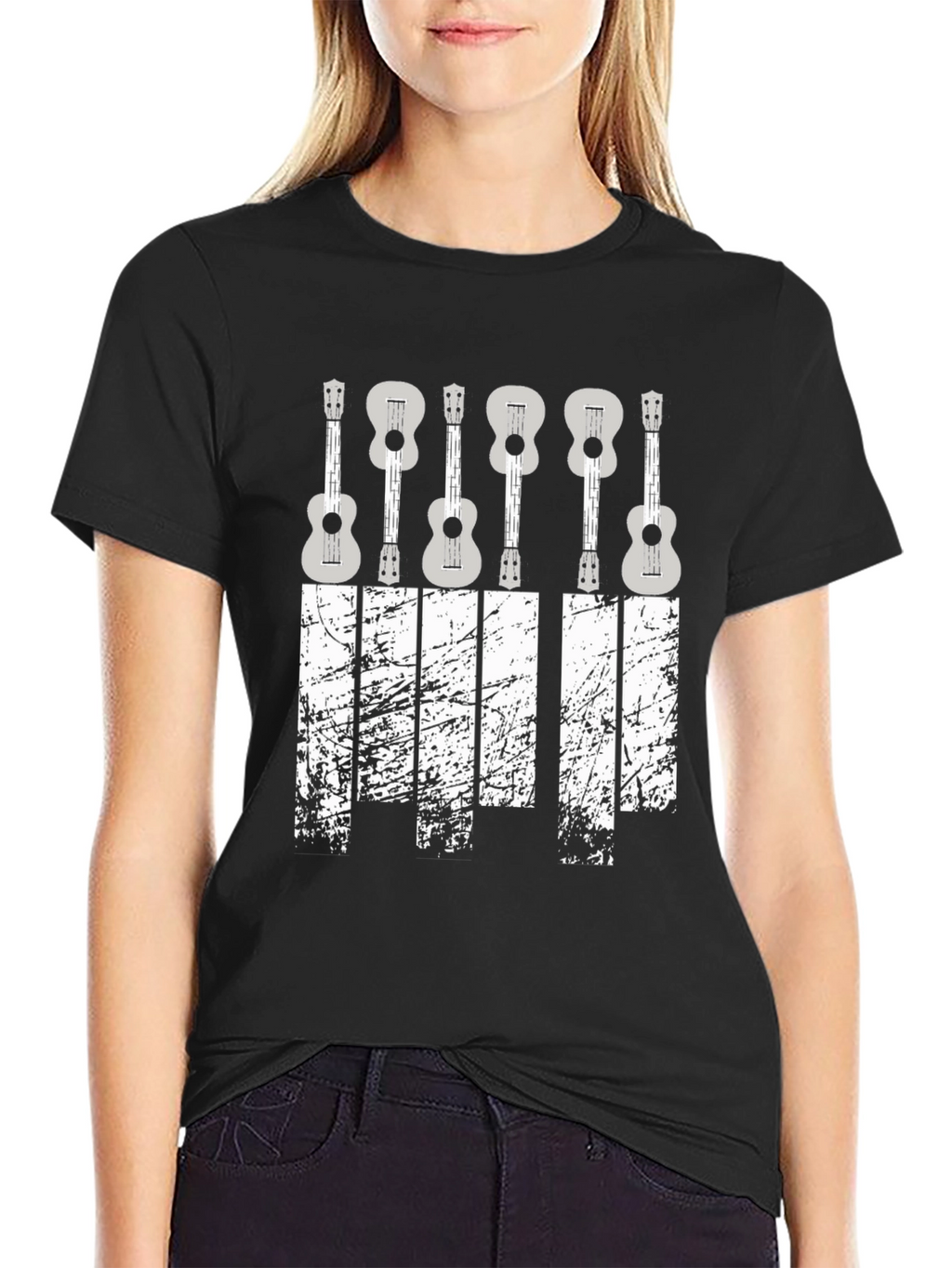 Ukulele Graphic Tee - Stylish Music Lover Shirt