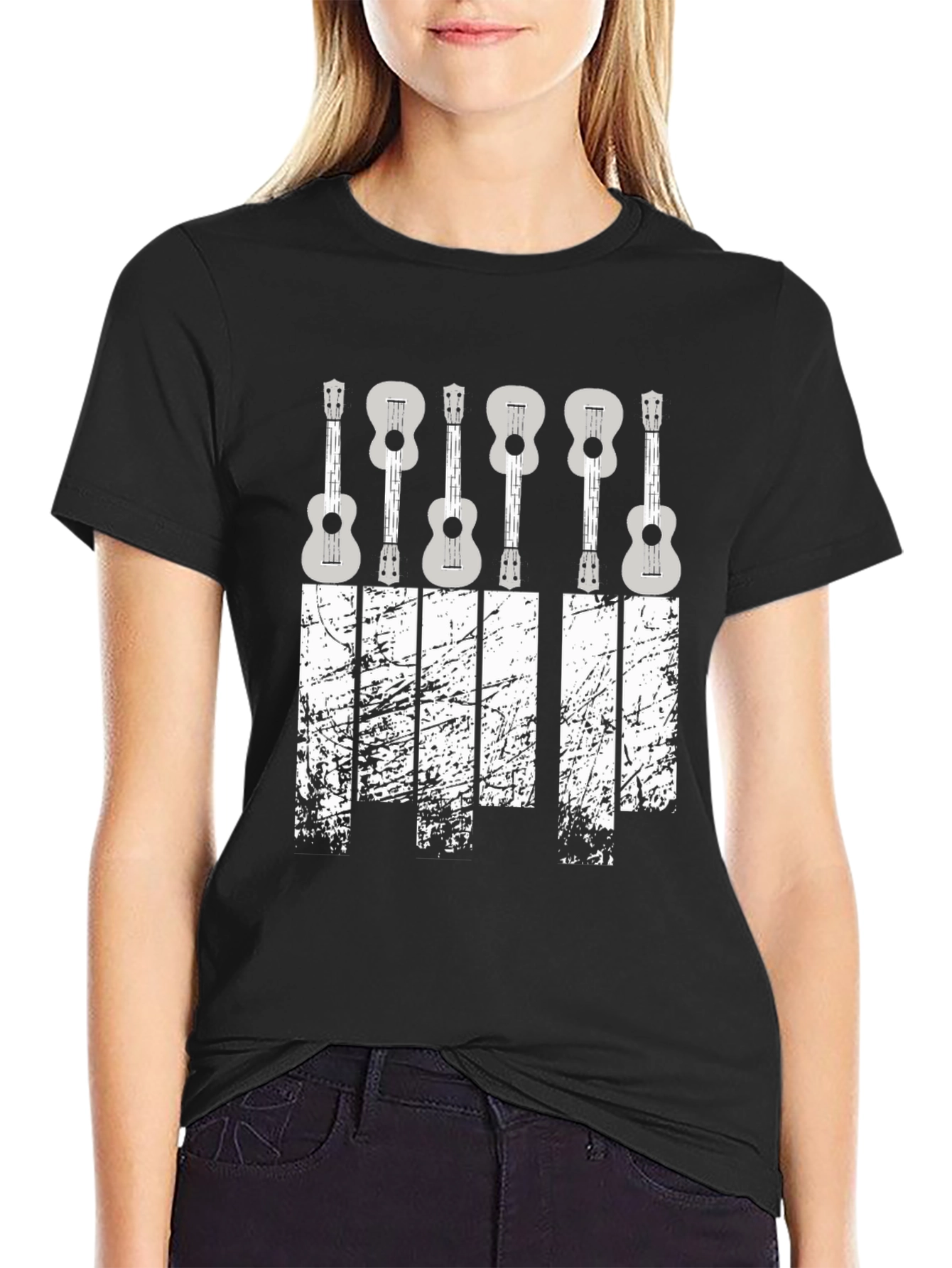 Ukulele Graphic Tee - Stylish Music Lover Shirt