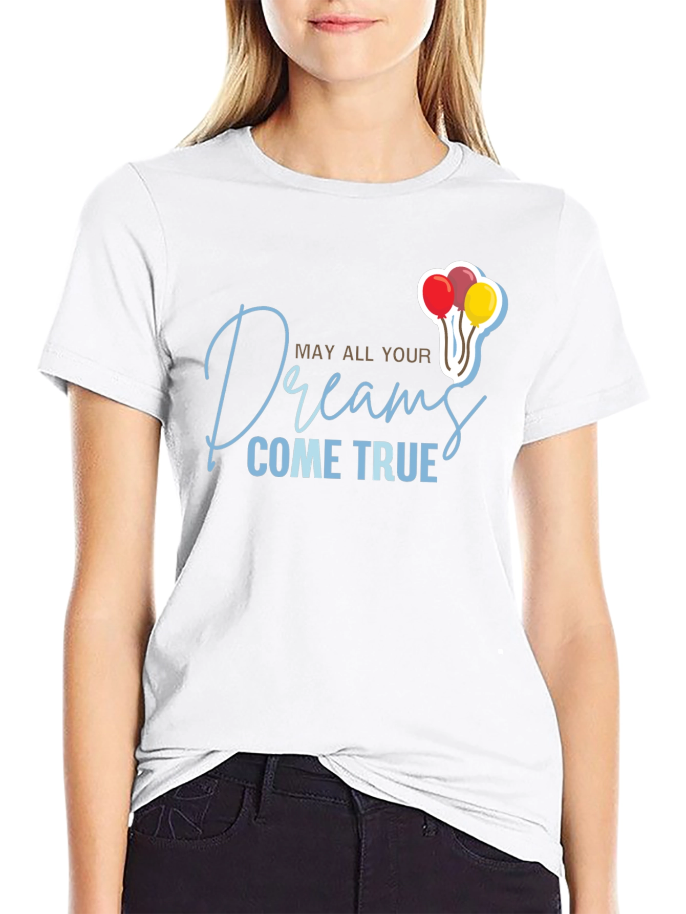 Dreams Come True Black Graphic Tee