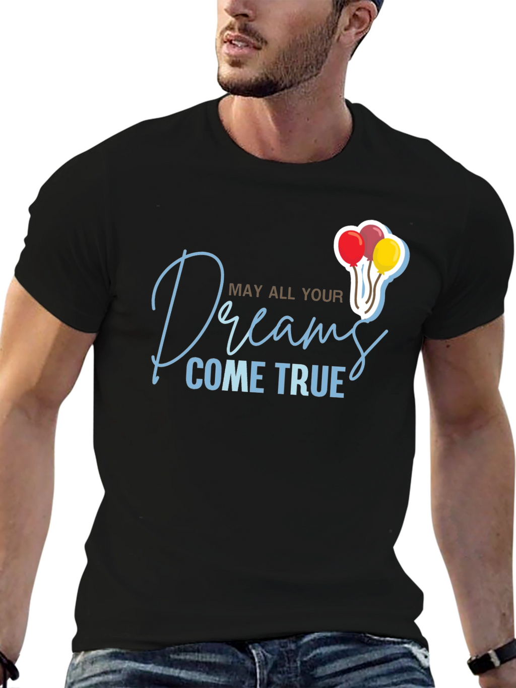 Dreams Come True Black Graphic Tee