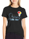 Dreams Come True Black Graphic Tee