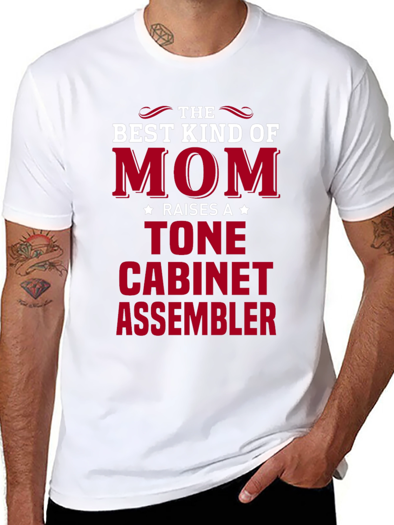 Best Mom Raises a Tone Cabinet Assembler T-Shirt