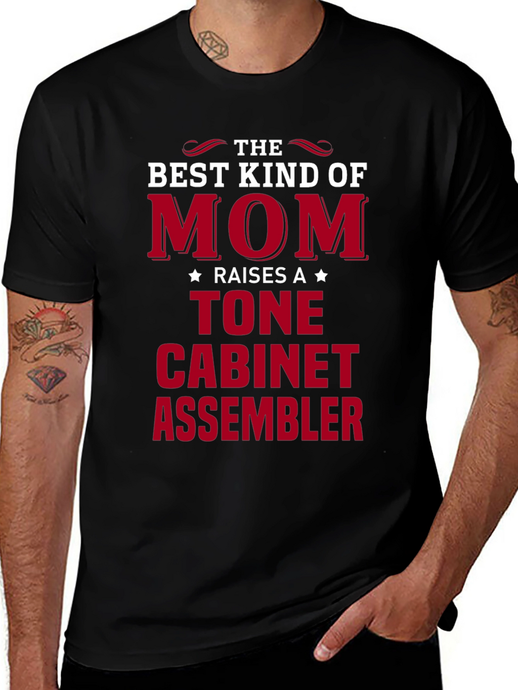 Best Mom Raises a Tone Cabinet Assembler T-Shirt