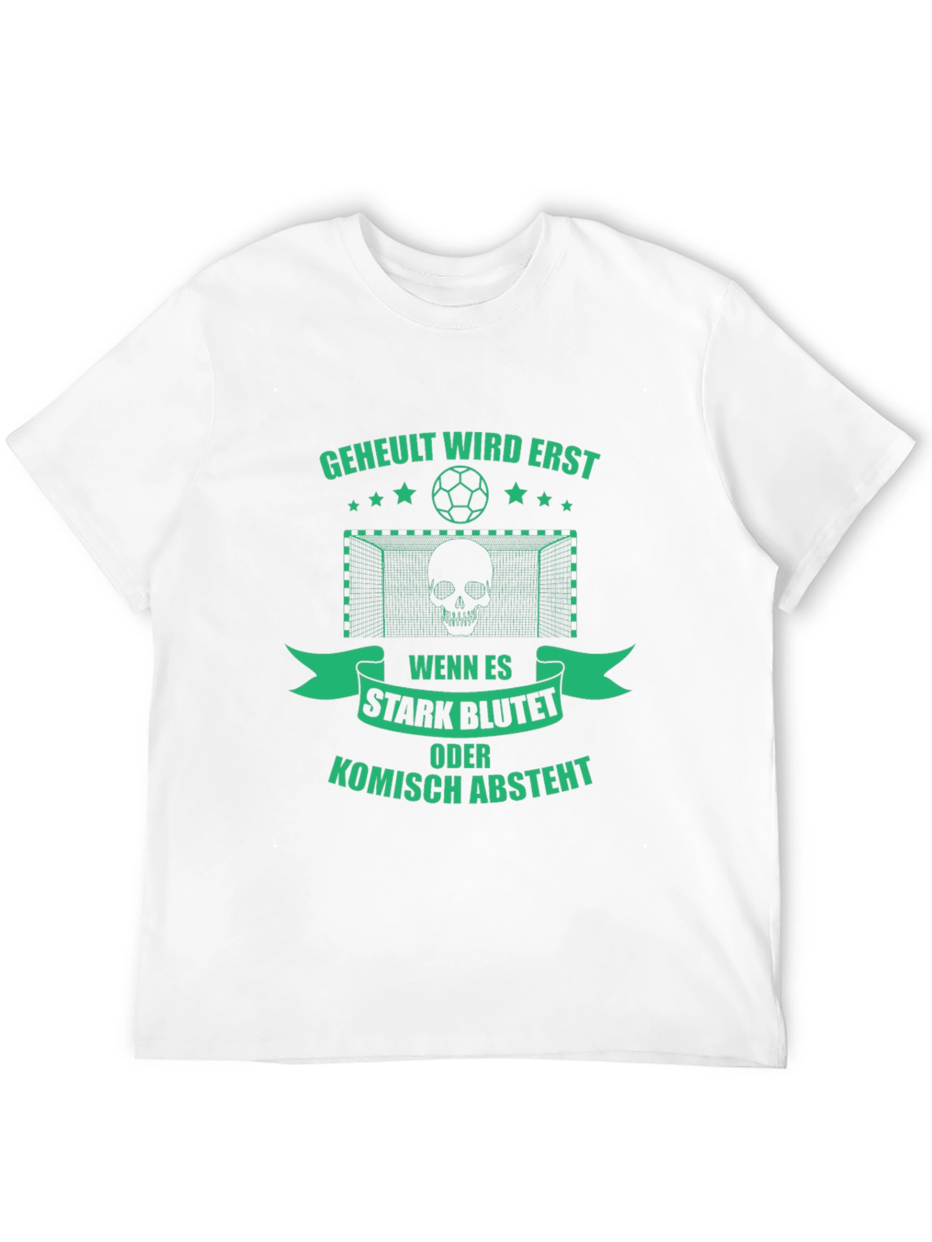 Funny Soccer Skull Graphic T-Shirt