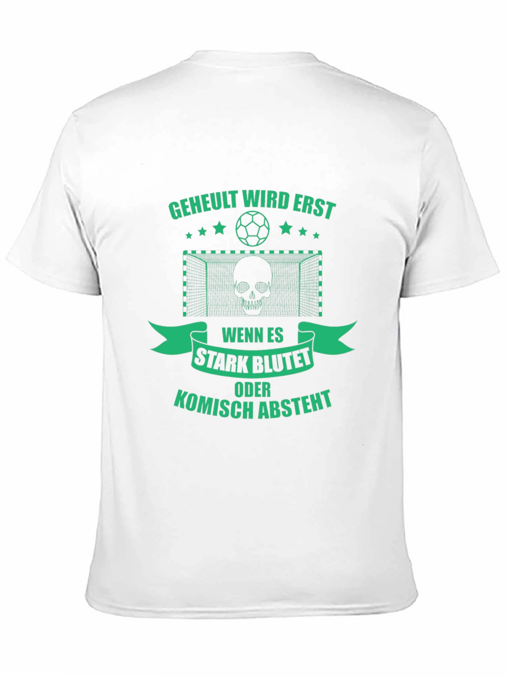 Funny Soccer Skull Graphic T-Shirt