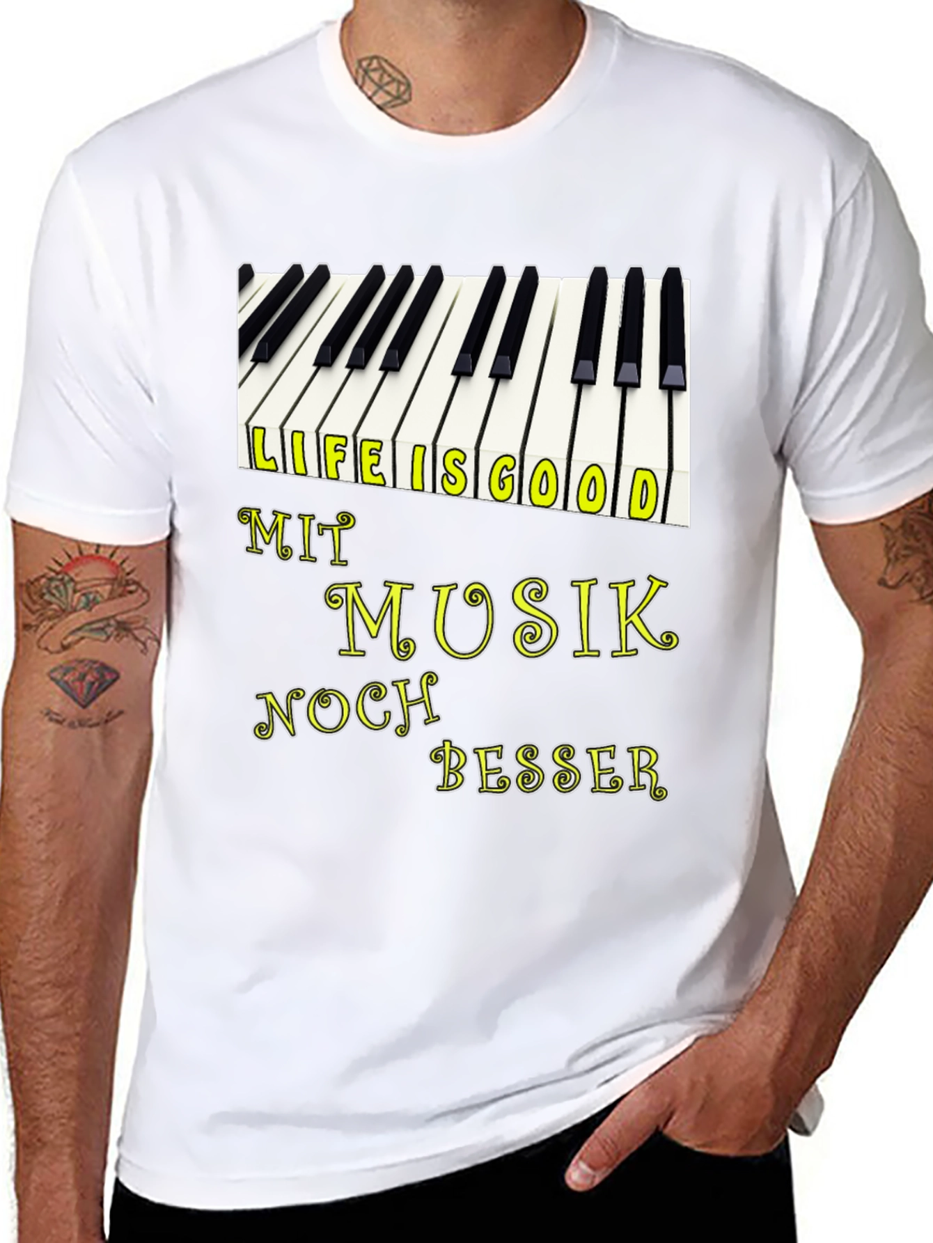 Life is Good with Music T-Shirt