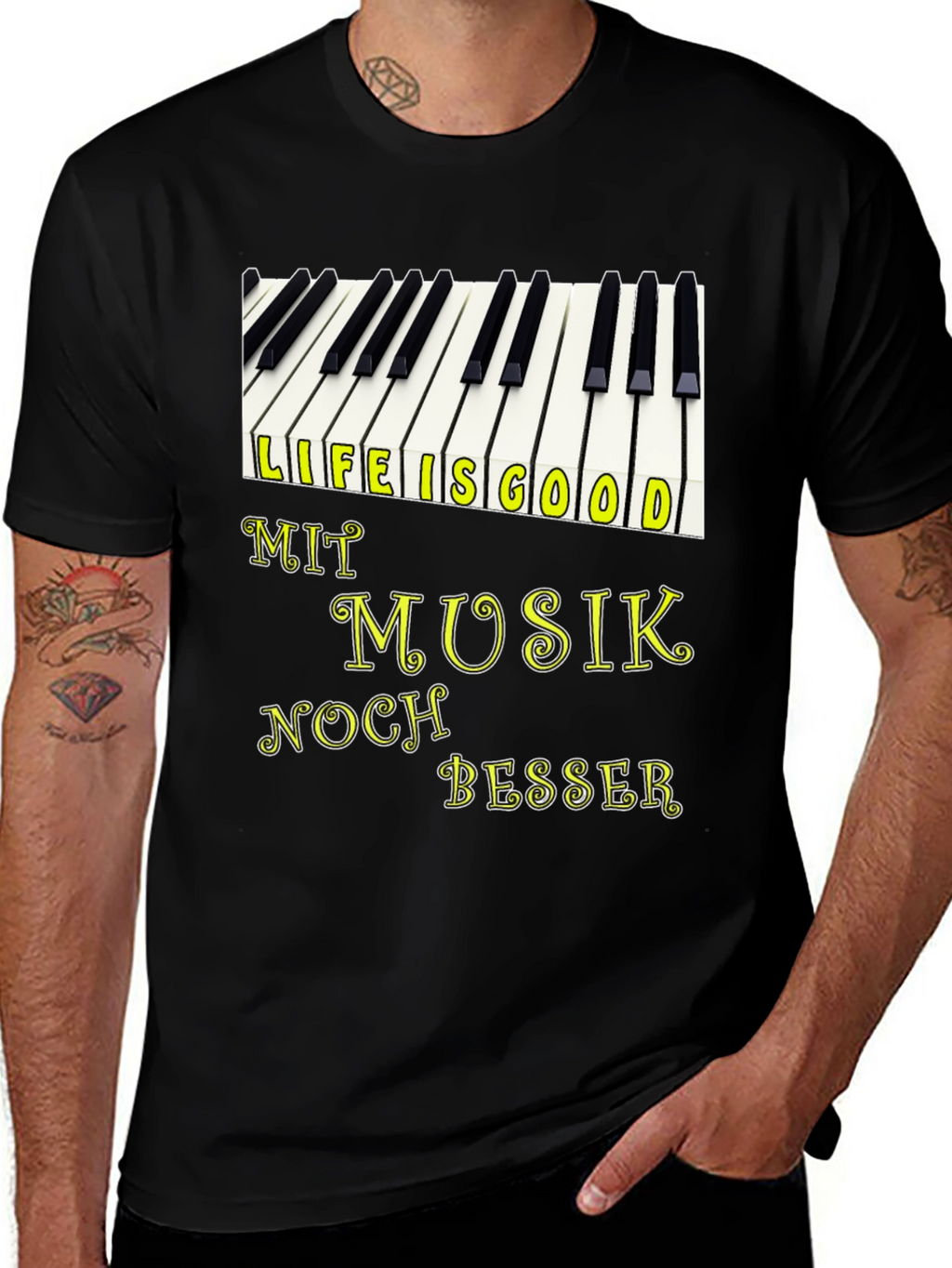 Life is Good with Music T-Shirt