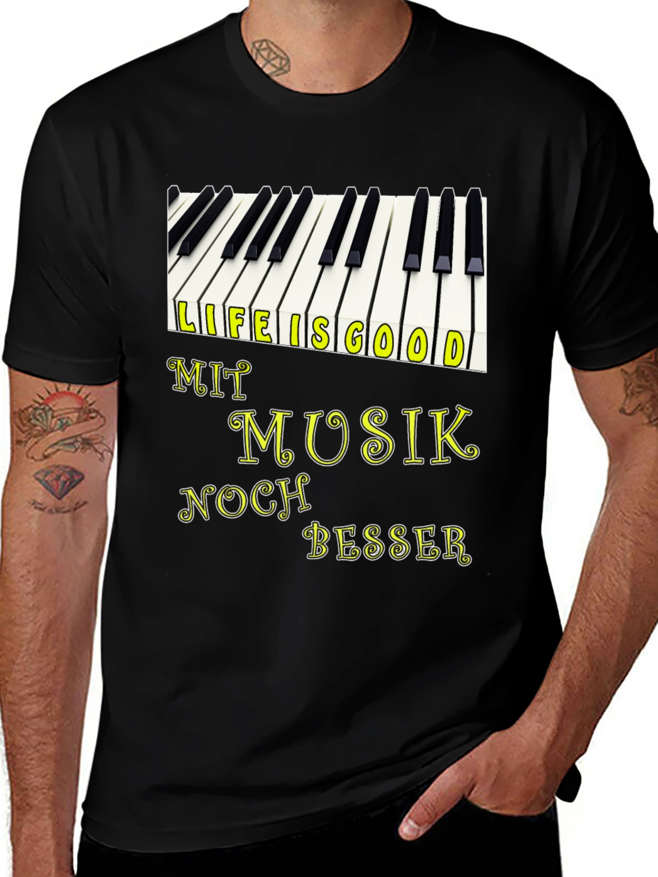 Life is Good with Music T-Shirt