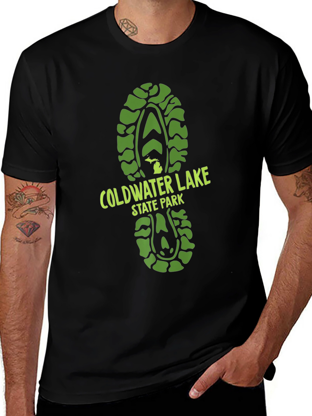 Coldwater Lake State Park Black T-Shirt