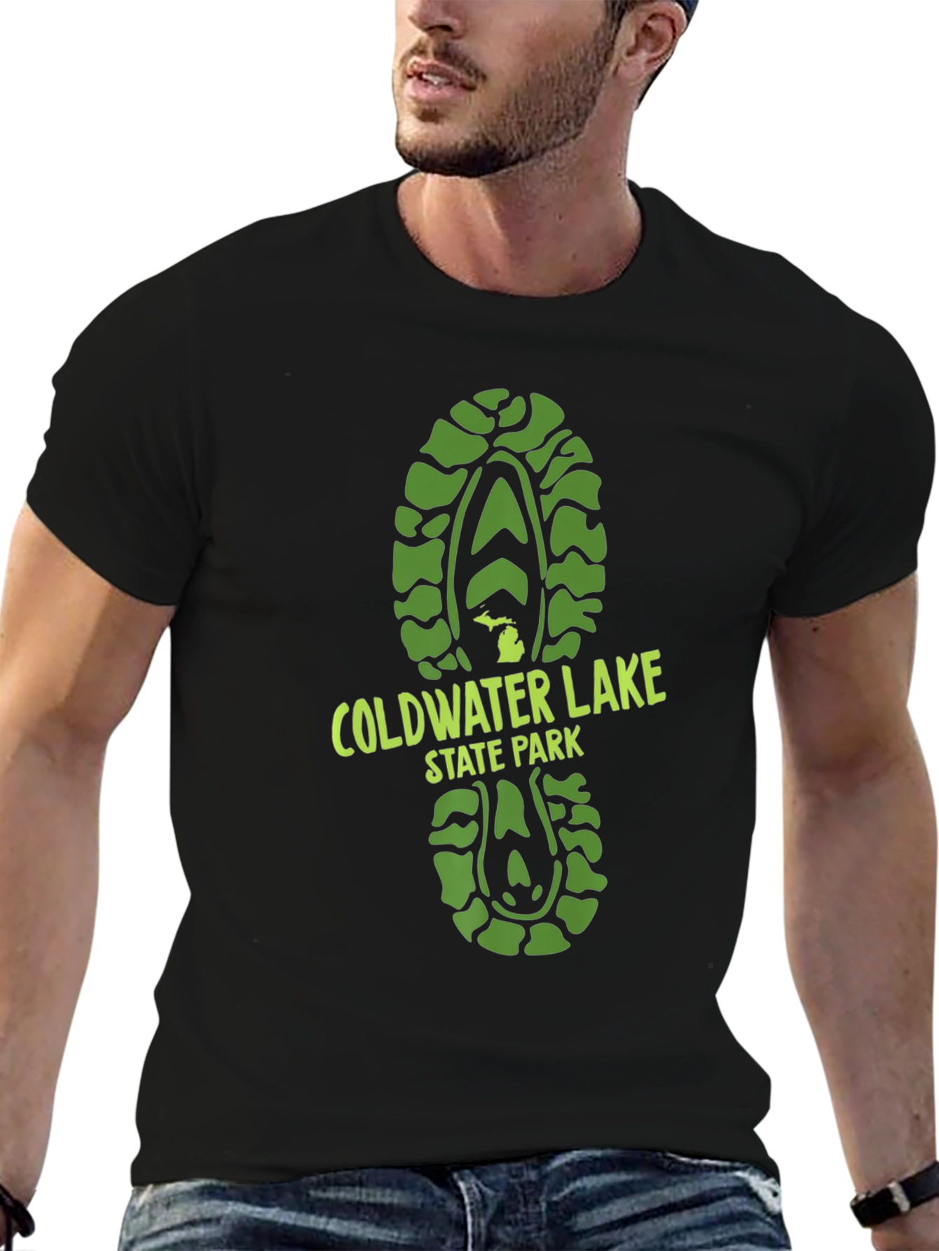 Coldwater Lake State Park Black T-Shirt