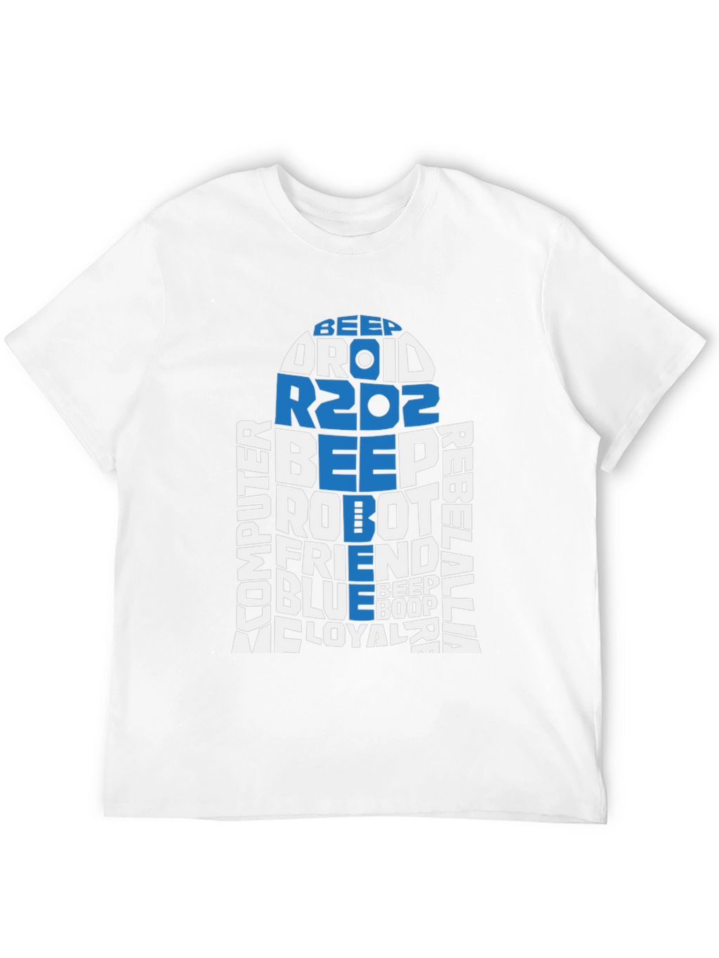 R2D2 Word Art T-Shirt