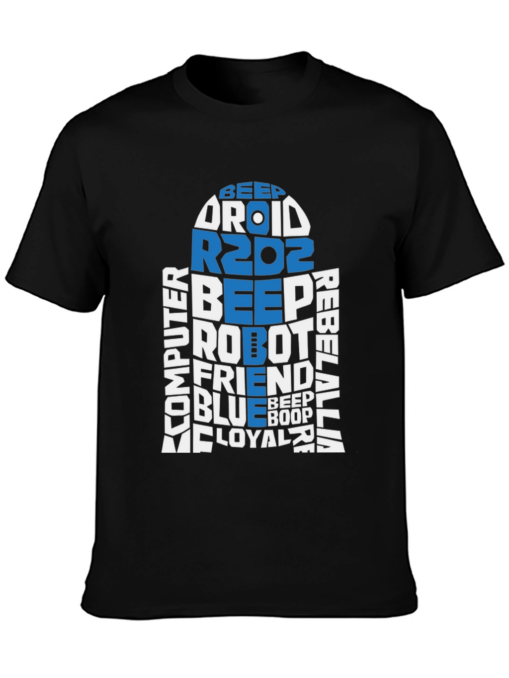 R2D2 Word Art T-Shirt