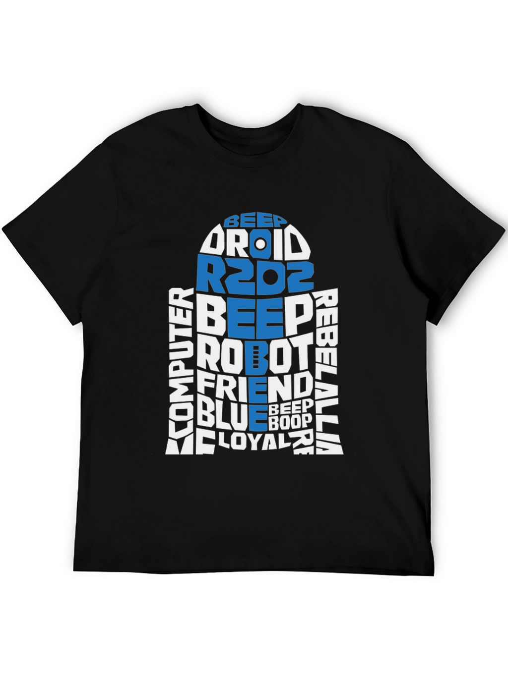 R2D2 Word Art T-Shirt