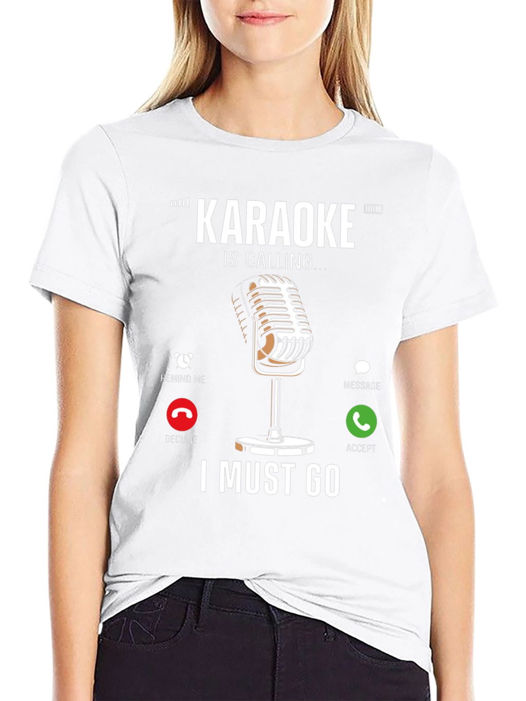 Karaoke Calling T-Shirt - Music Lover Tee