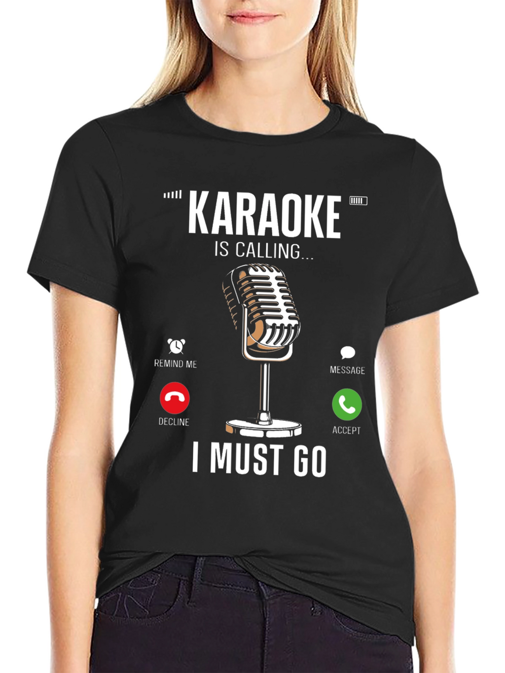Karaoke Calling T-Shirt - Music Lover Tee