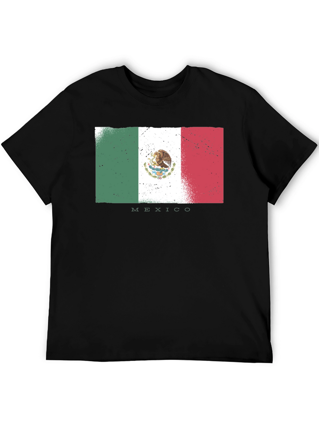 Mexico Flag T-Shirt - Distressed Design
