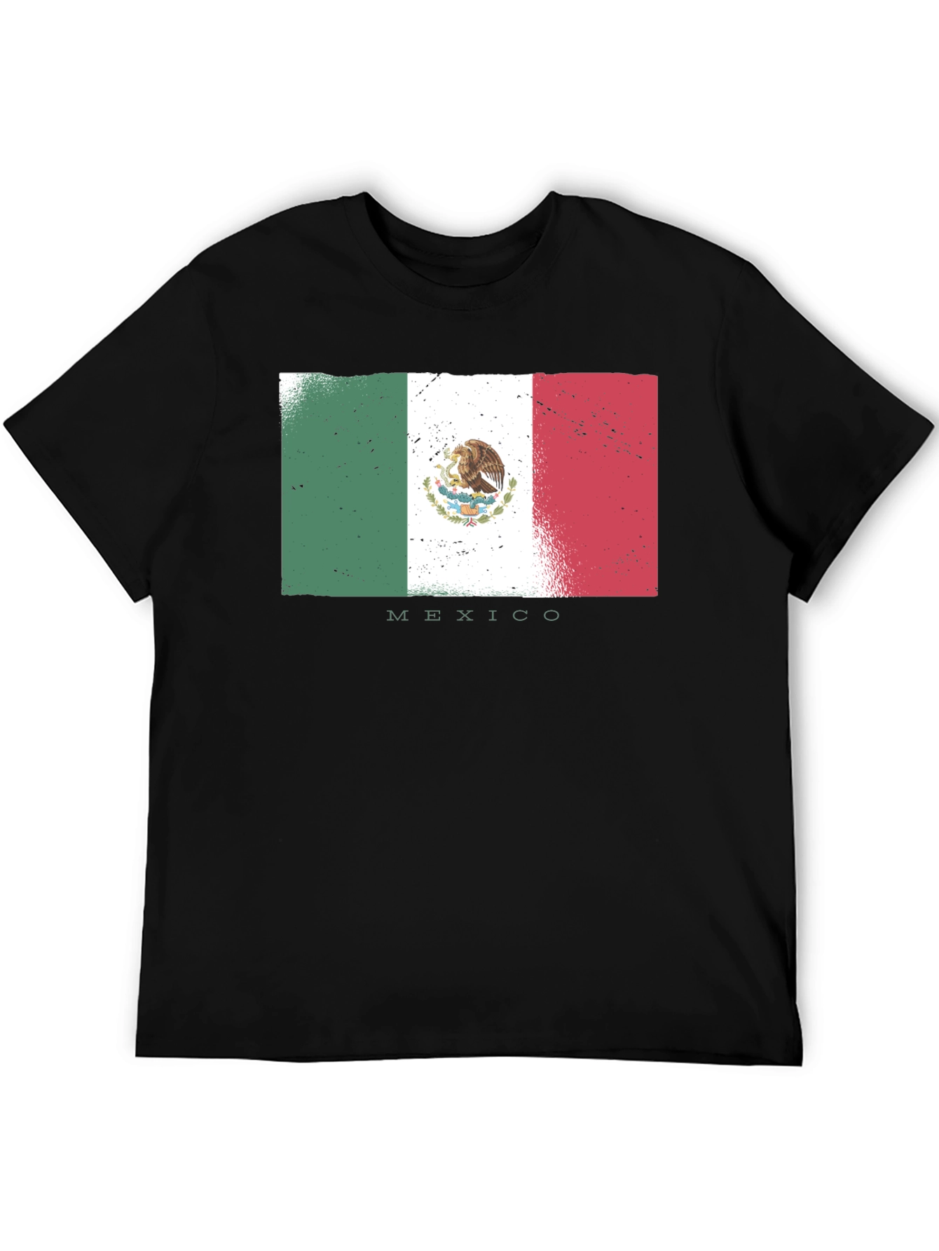 Mexico Flag T-Shirt - Distressed Design