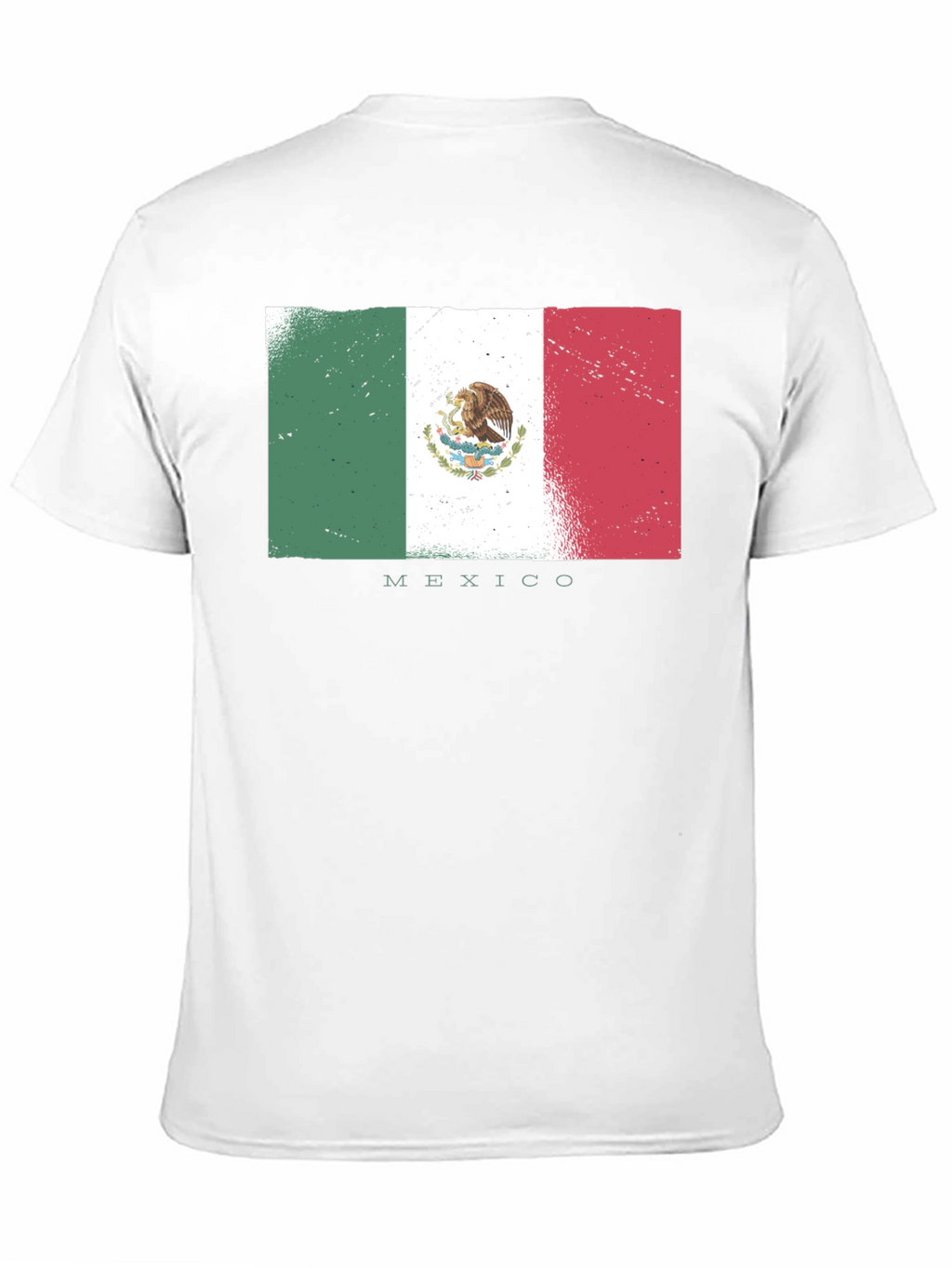 Mexico Flag T-Shirt - Distressed Design