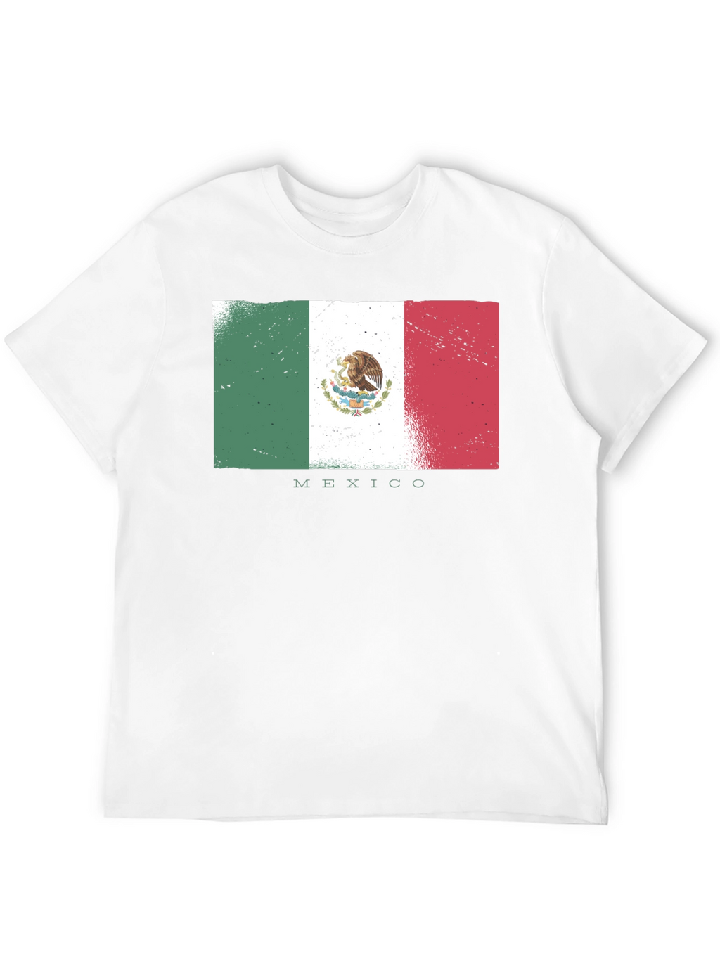 Mexico Flag T-Shirt - Distressed Design