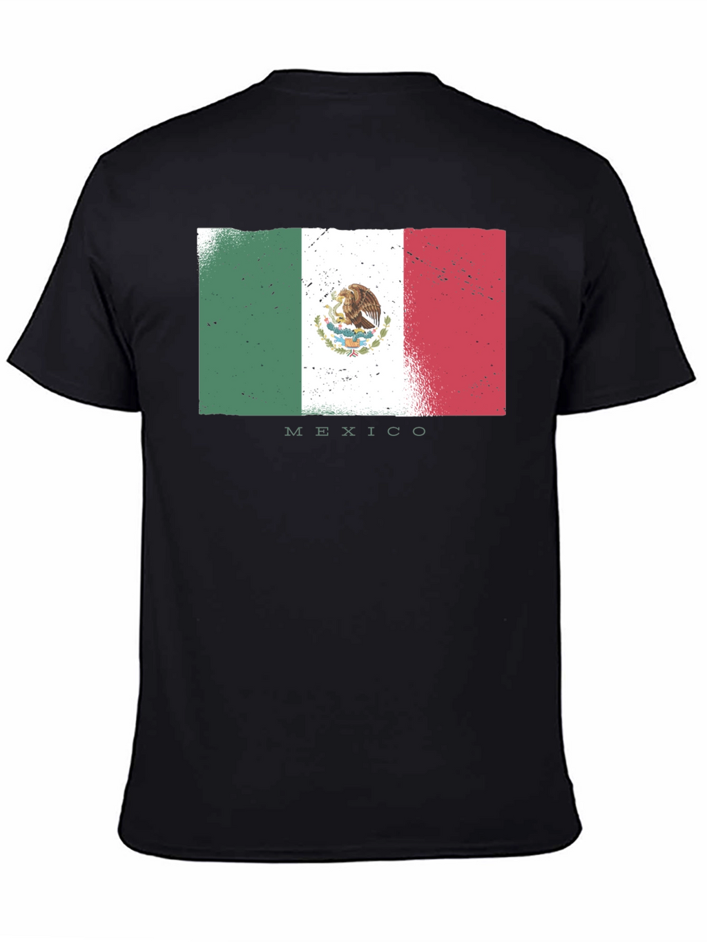Mexico Flag T-Shirt - Distressed Design