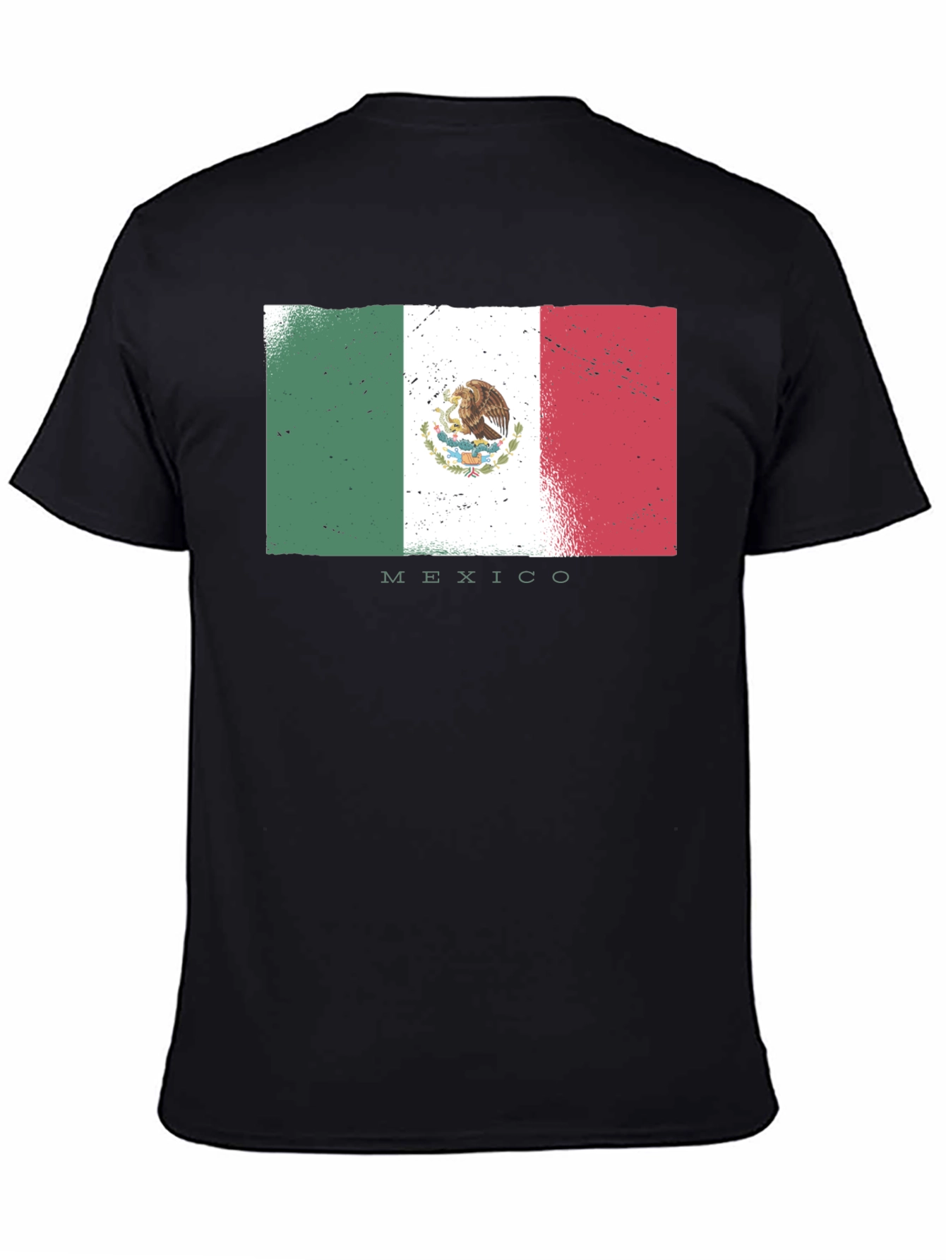 Mexico Flag T-Shirt - Distressed Design
