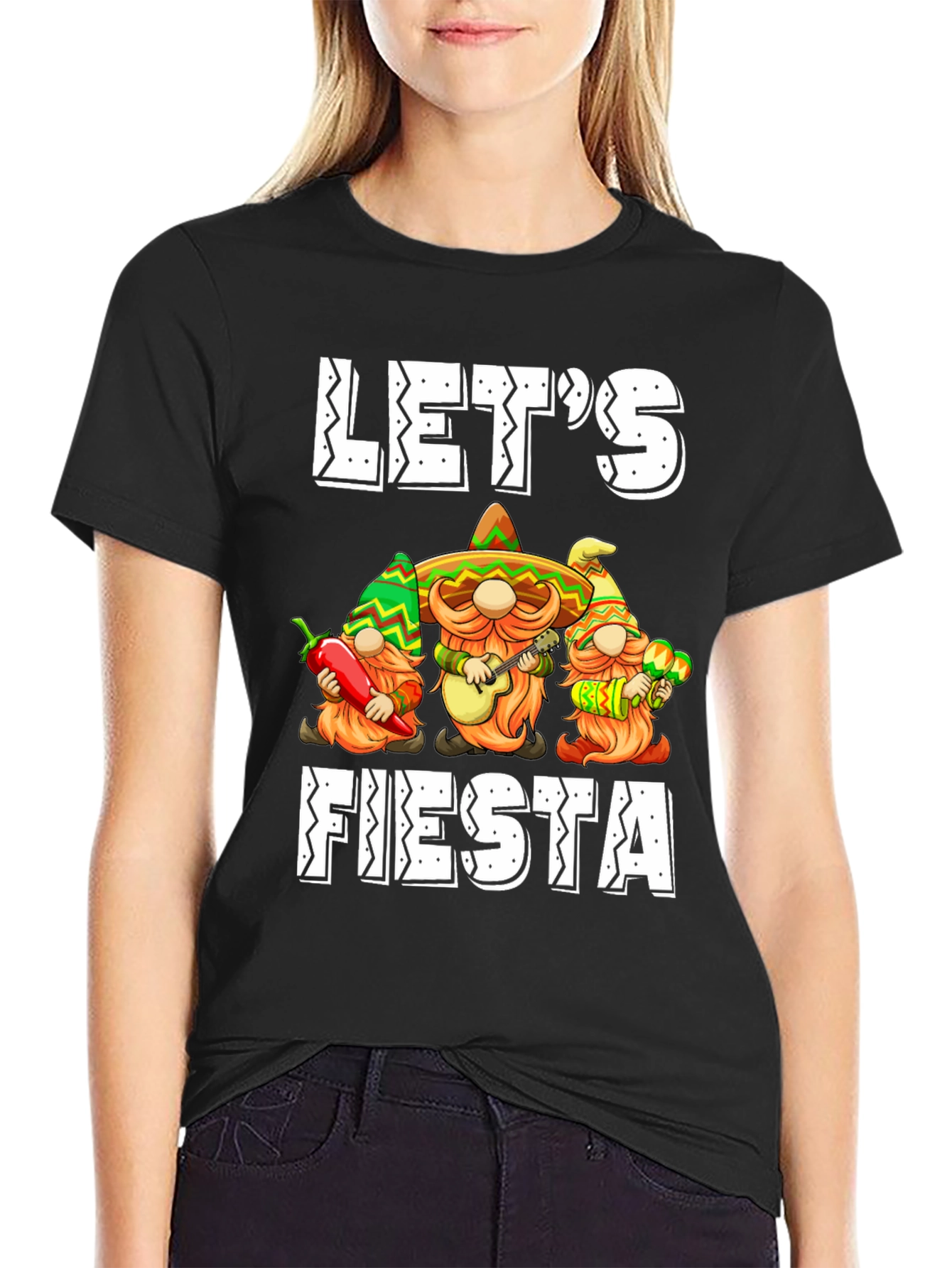 Lets Fiesta T-Shirt: Mexican Gnomes