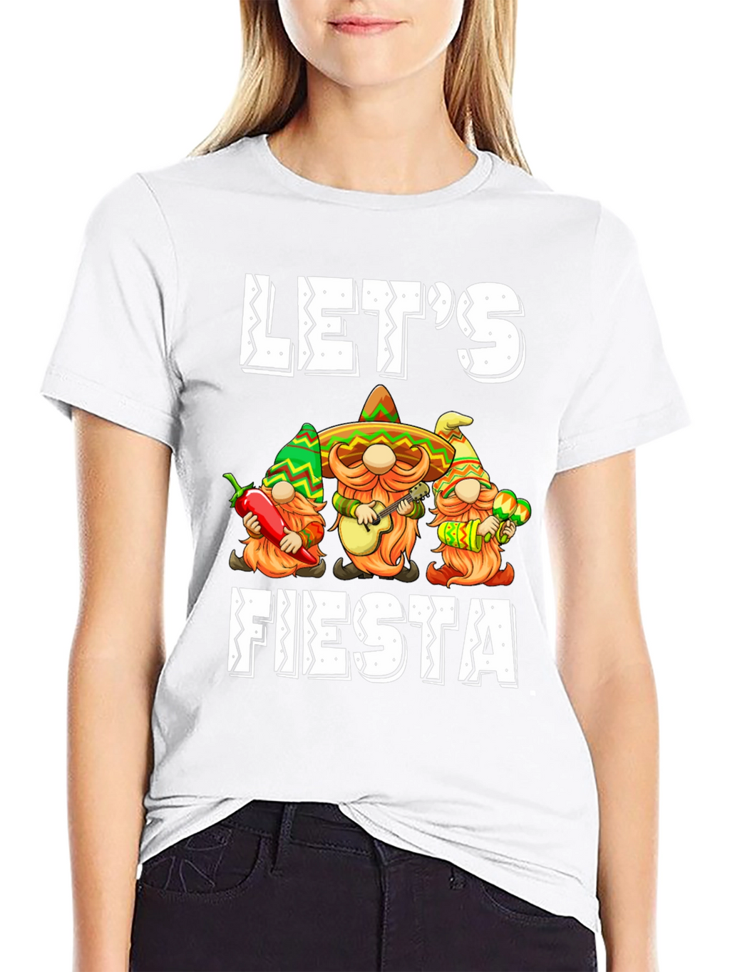 Lets Fiesta T-Shirt: Mexican Gnomes