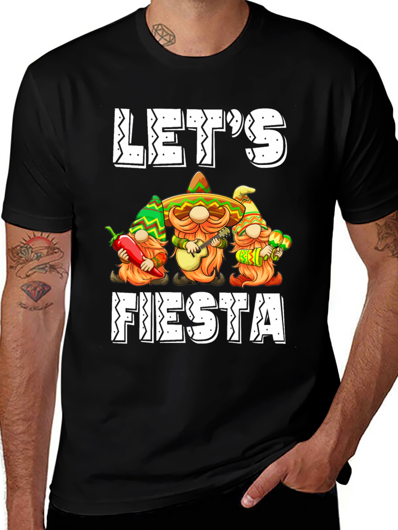 Lets Fiesta T-Shirt: Mexican Gnomes