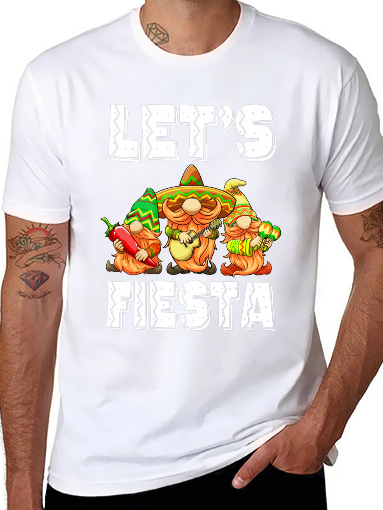 Lets Fiesta T-Shirt: Mexican Gnomes