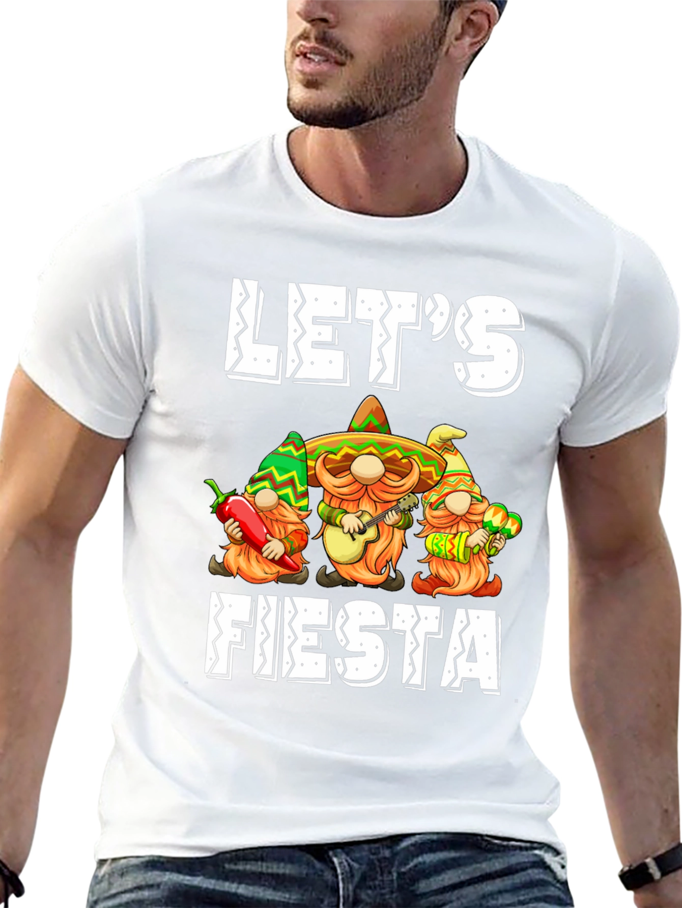 Lets Fiesta T-Shirt: Mexican Gnomes