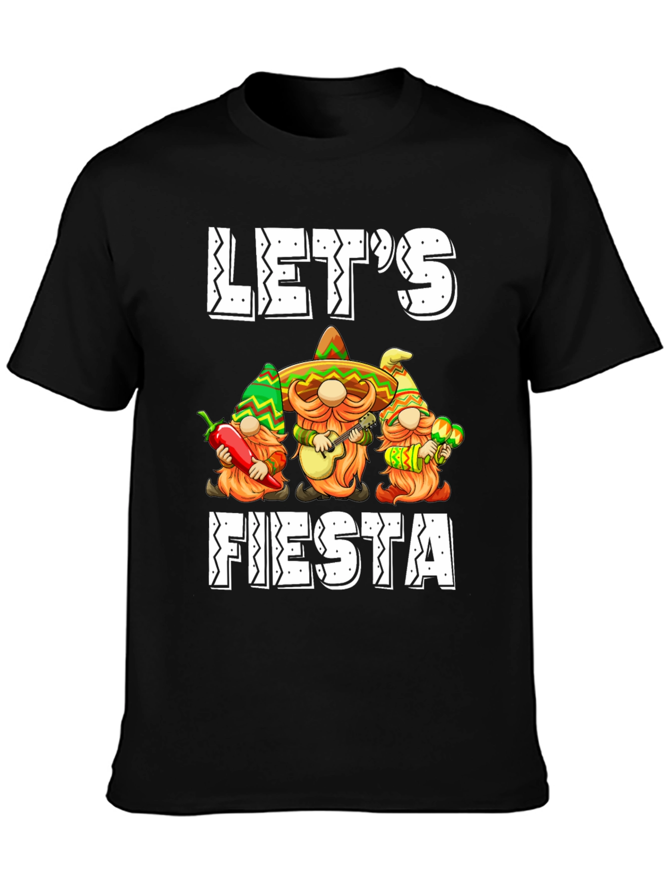 Lets Fiesta T-Shirt: Mexican Gnomes