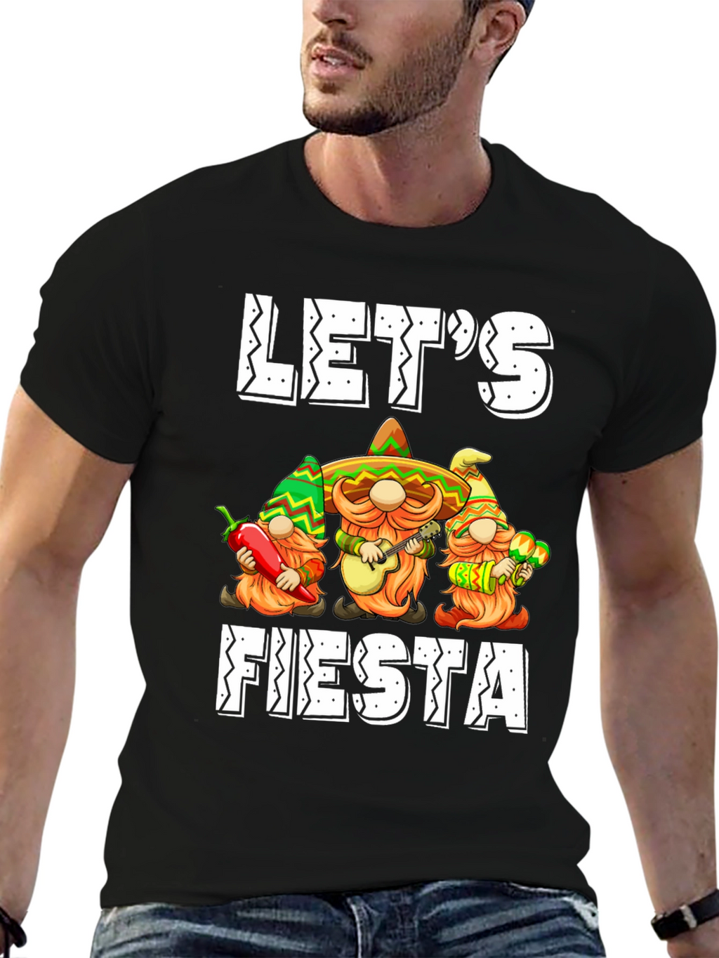 Lets Fiesta T-Shirt: Mexican Gnomes