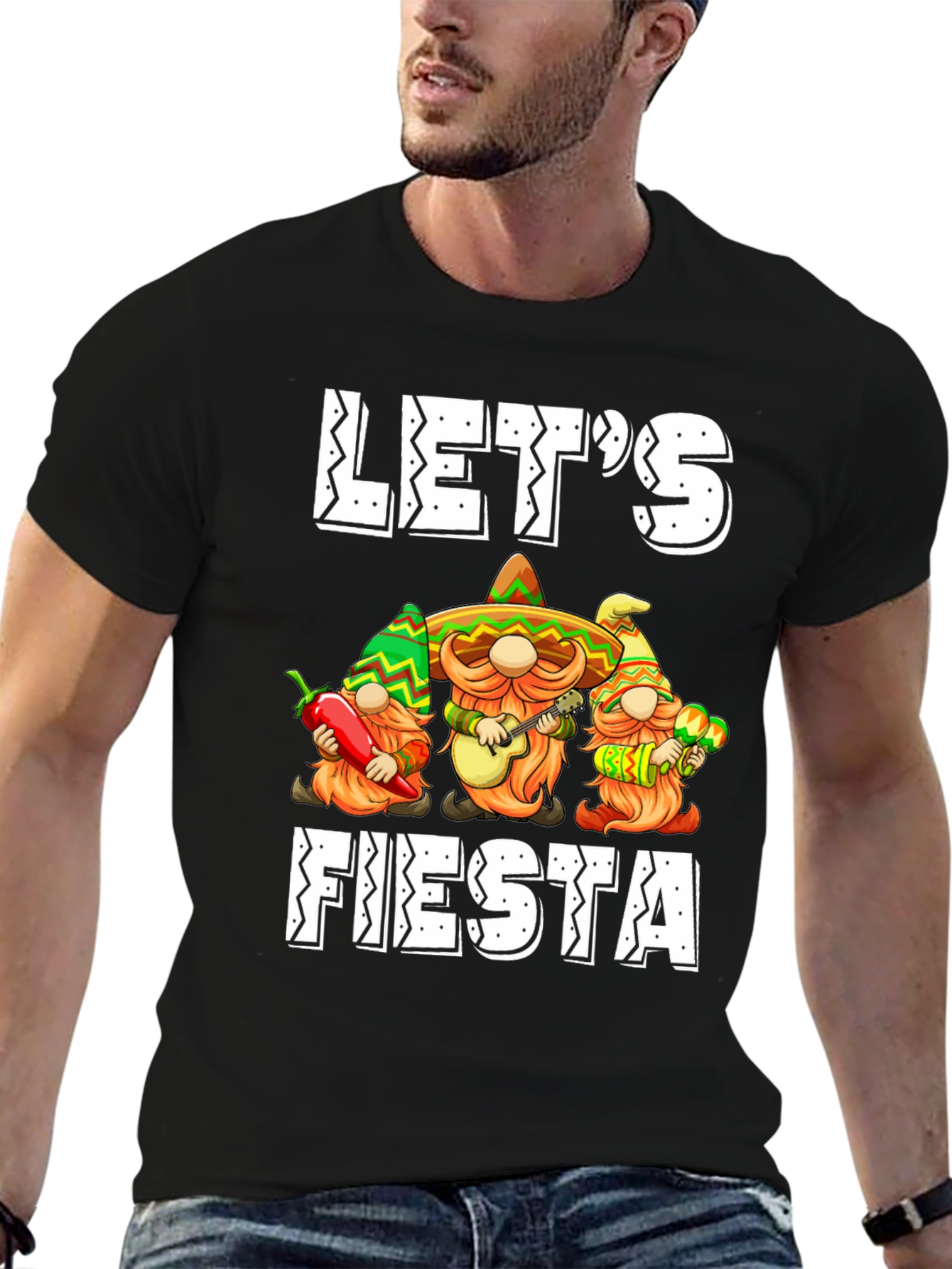 Lets Fiesta T-Shirt: Mexican Gnomes