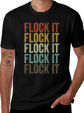 Flock It Retro Graphic Tee - Casual Comfort