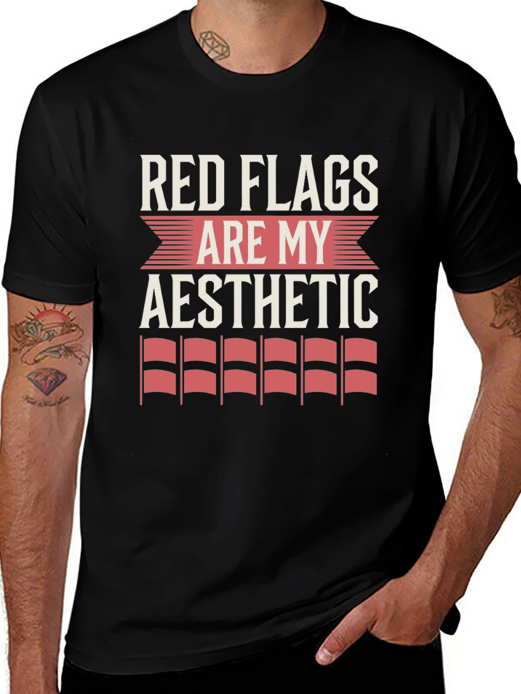 Red Flags Are My Aesthetic Graphic Tee