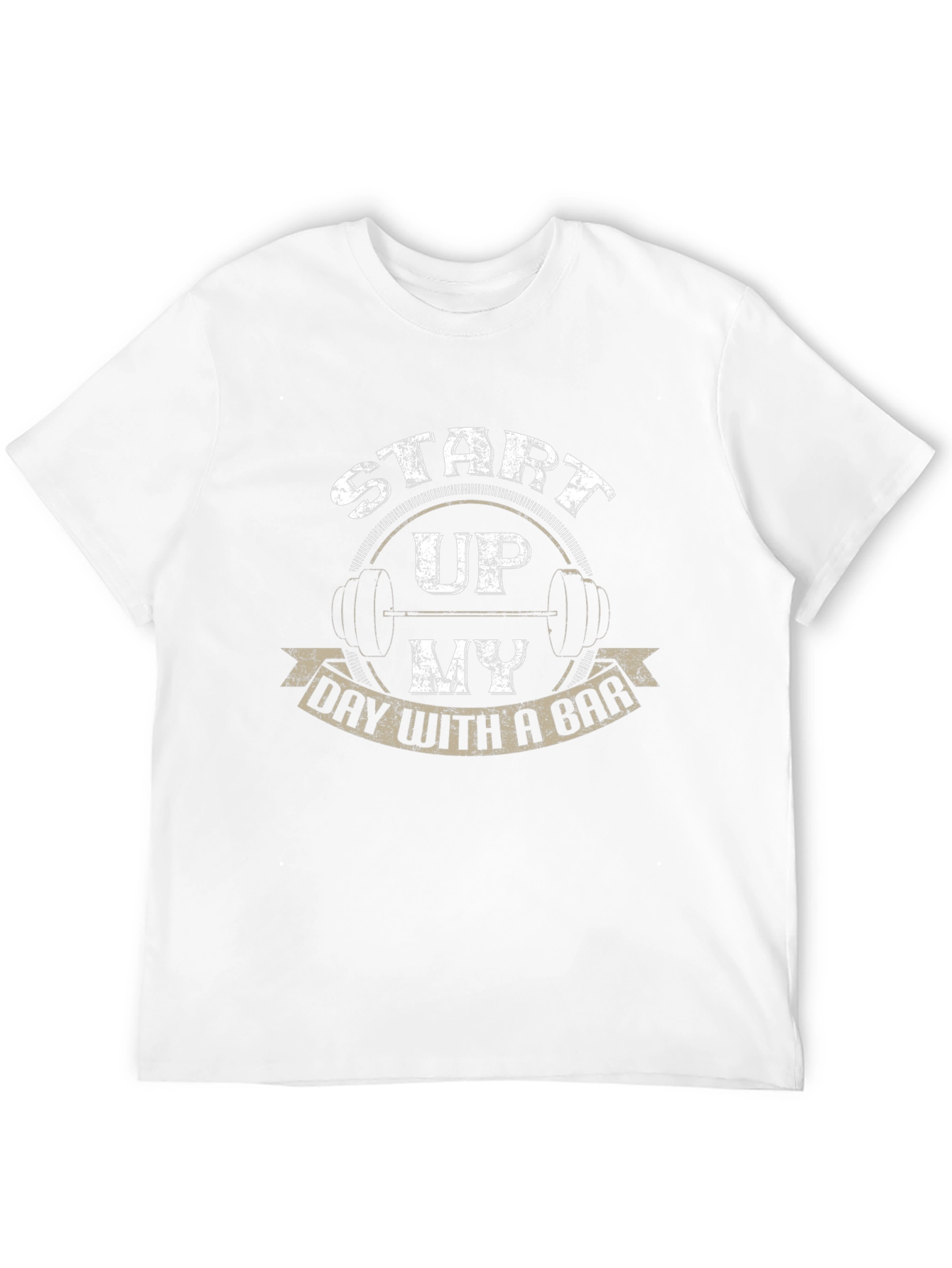 Weightlifting T-Shirt: Start Up My Day With a Bar