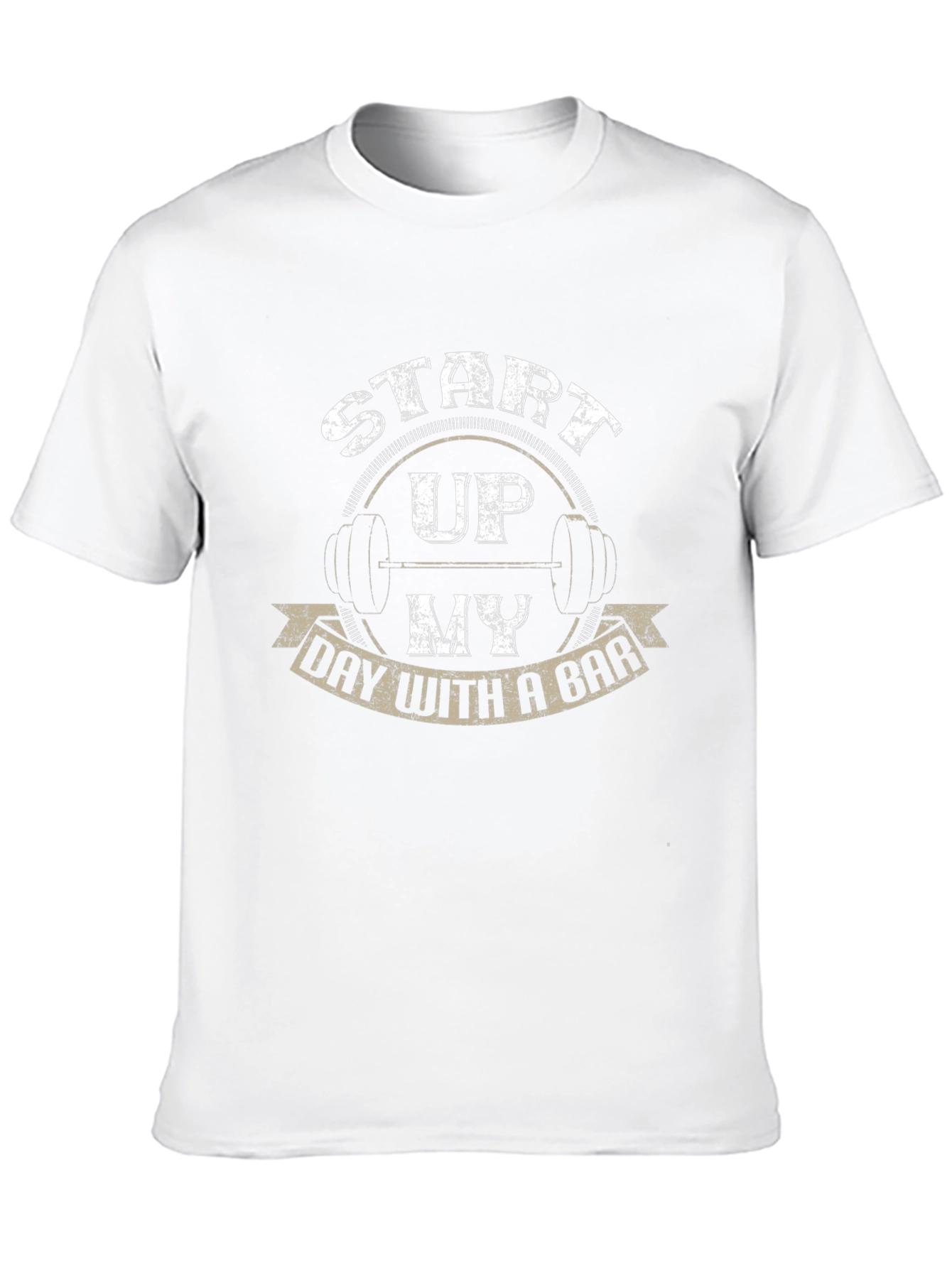 Weightlifting T-Shirt: Start Up My Day With a Bar