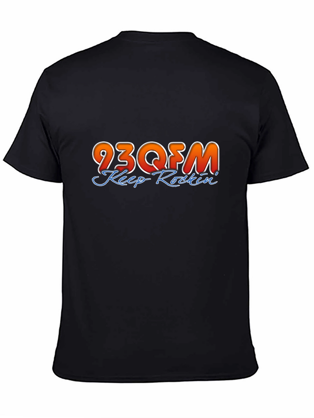 93QFM Keep Rockin Black T-Shirt
