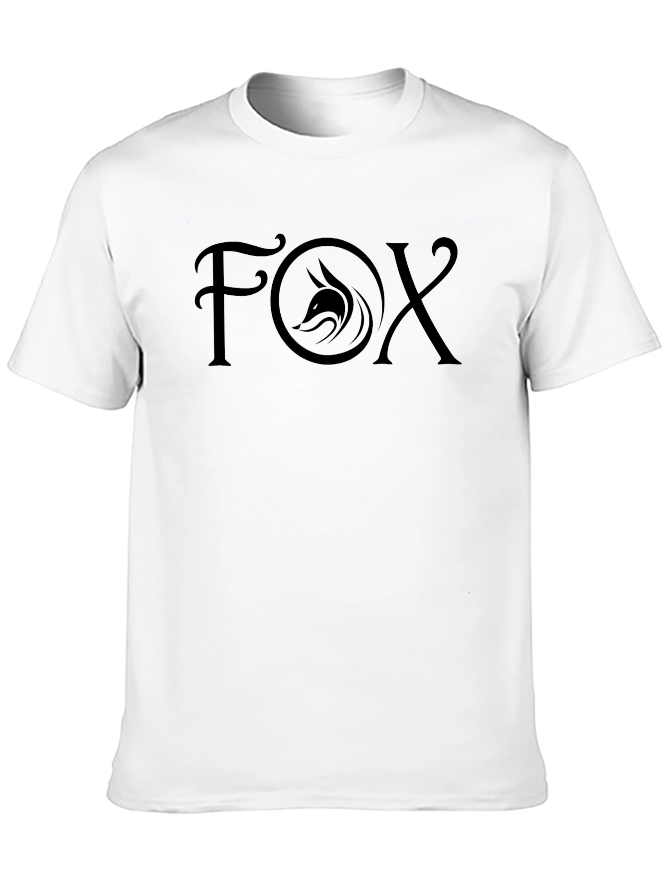 Fox Graphic Tee - Stylish Black T-Shirt