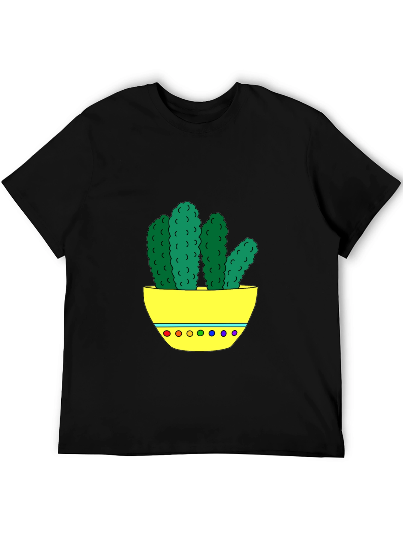 Cactus Graphic Tee - Unique Colorful Design