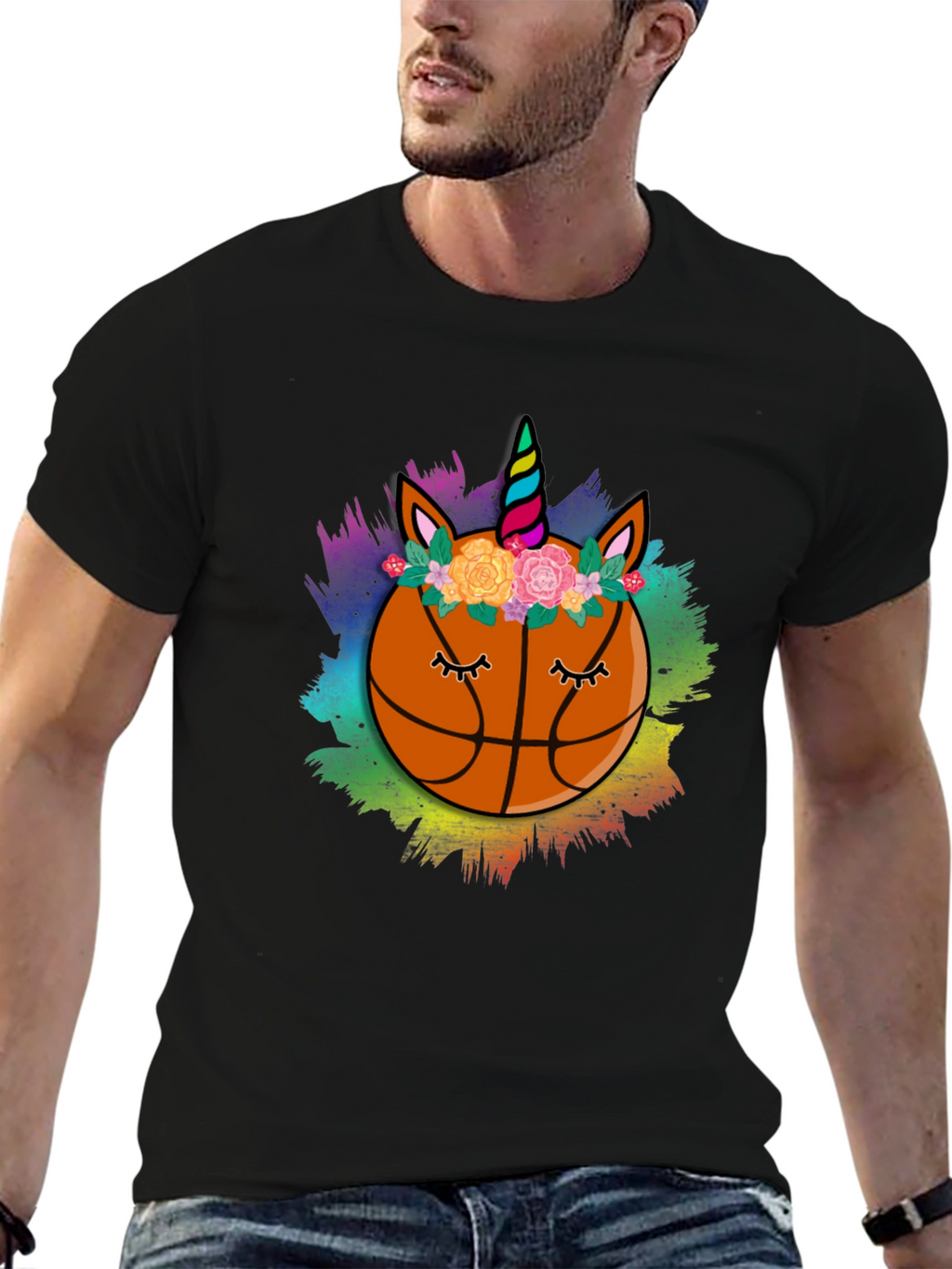 Unicorn Basketball Graphic Tee