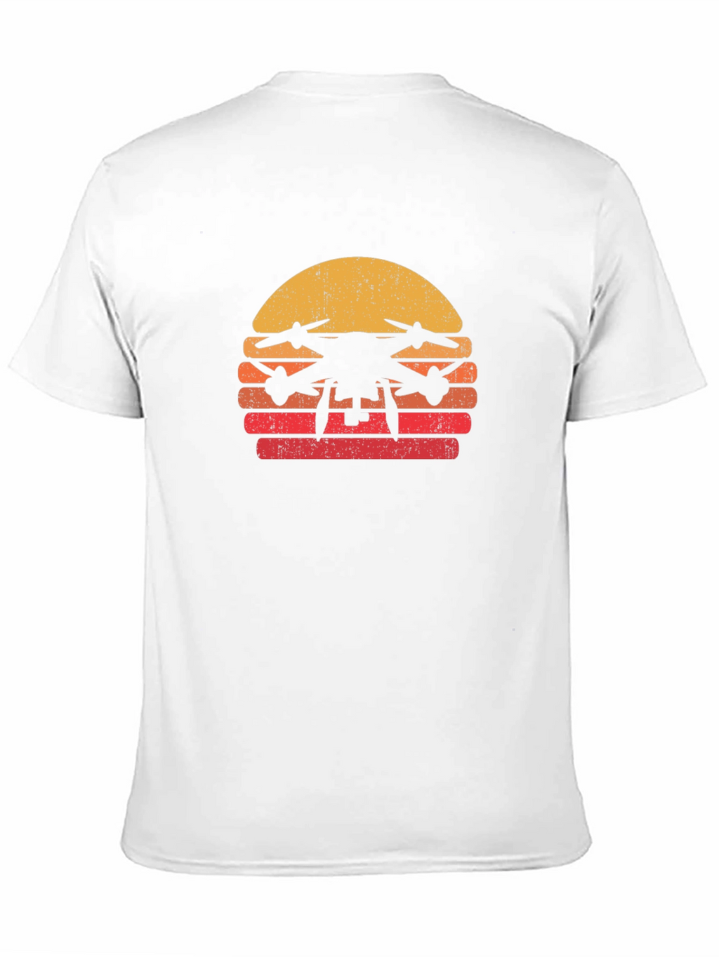 Retro Drone Sunset Graphic Tee