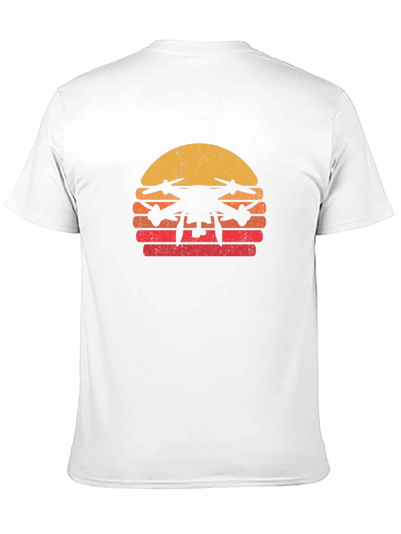Retro Drone Sunset Graphic Tee