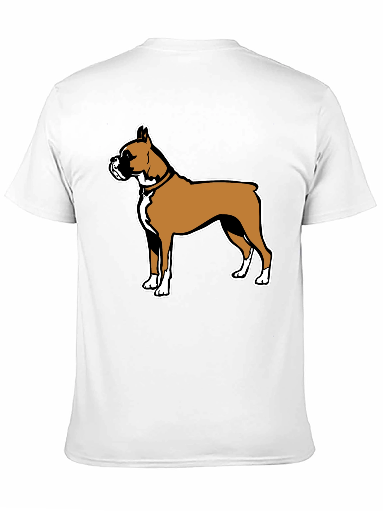 Boxer Dog Graphic Tee - Black Casual T-Shirt