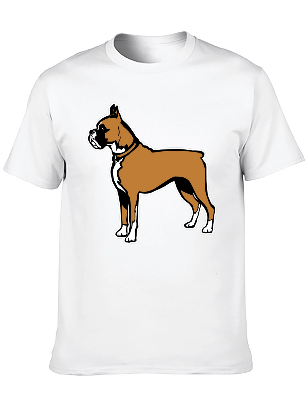 Boxer Dog Graphic Tee - Black Casual T-Shirt