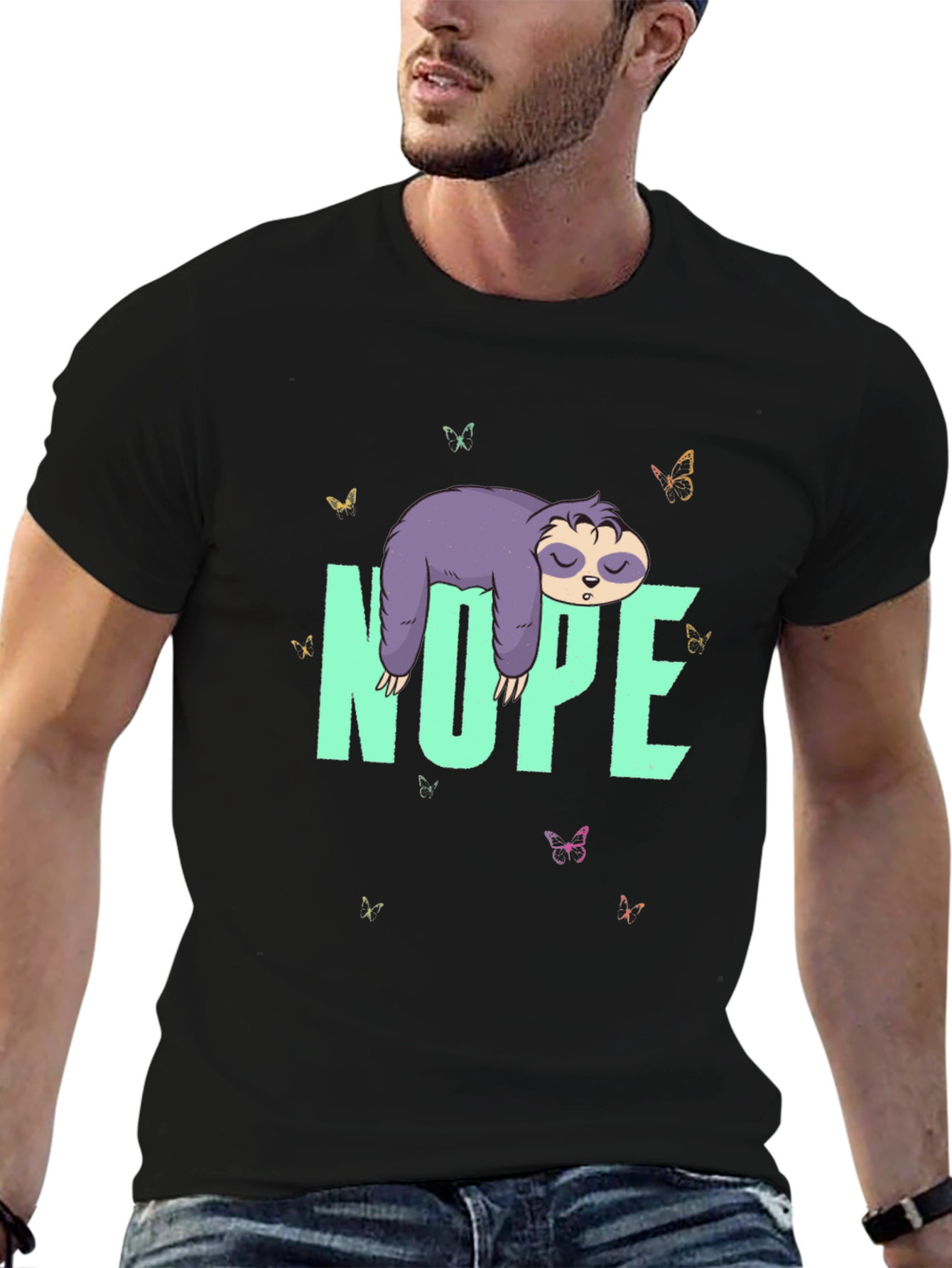 Nope Sloth T-Shirt - Lazy Days Tee