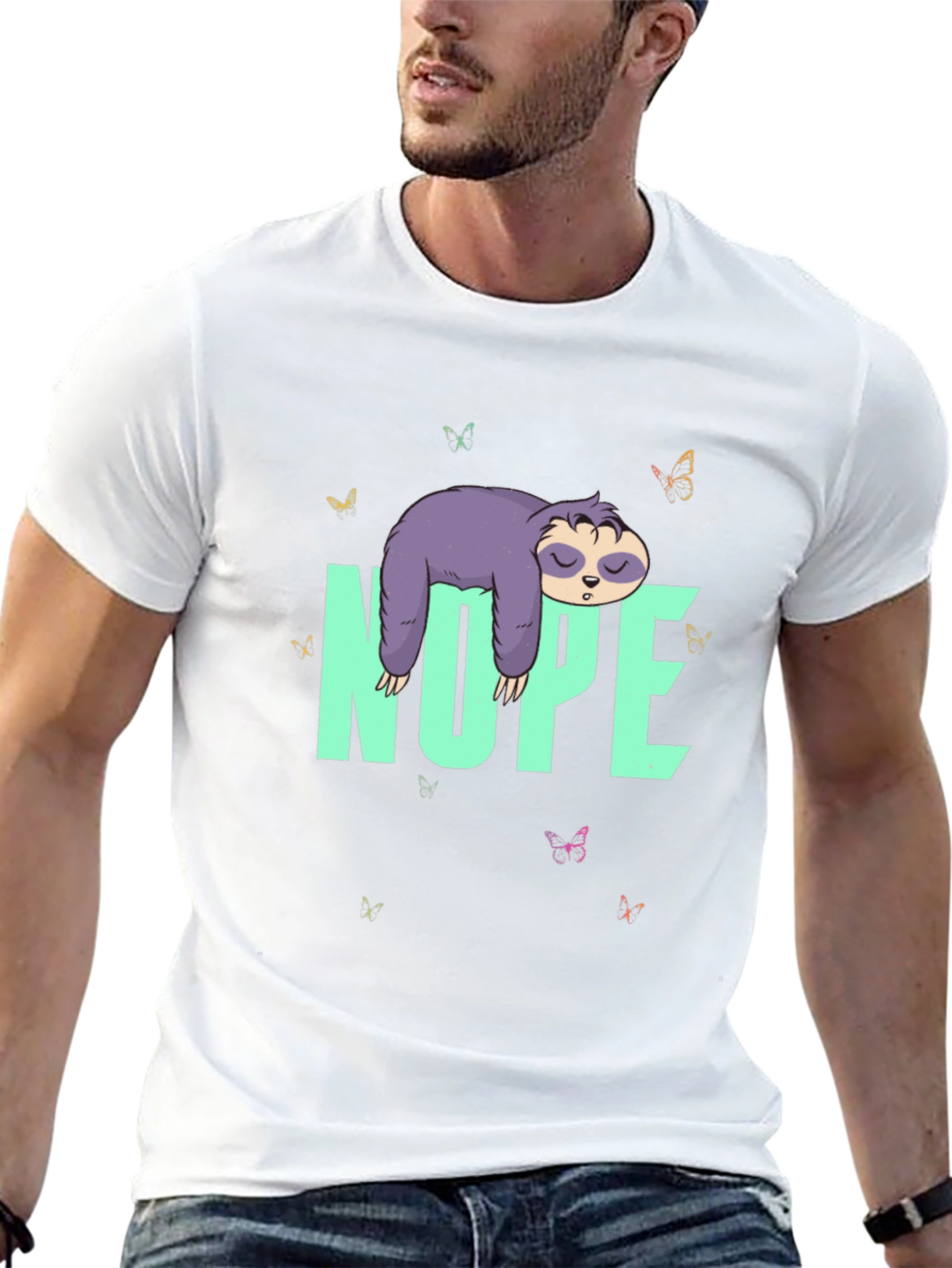 Nope Sloth T-Shirt - Lazy Days Tee